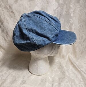 Arlin Blue Denim Newsboy Cap